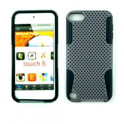 iPod Touch 5 Mesh Hybrid Case (Gray-Black)